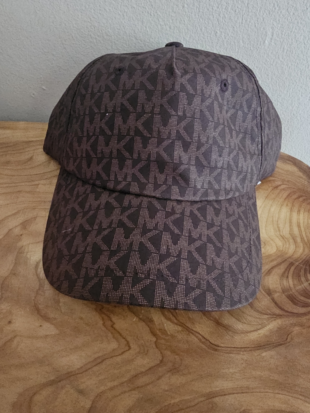 Michael Kors Brown MK Monogram Baseball Cap - Picture 2 of 8